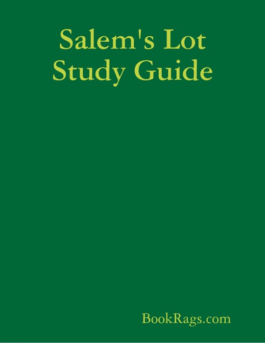 Salem's Lot Study Guide