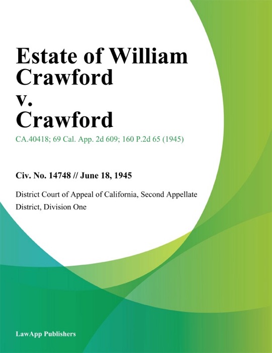 Estate of William Crawford v. Crawford