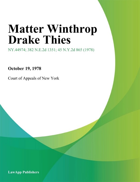 Matter Winthrop Drake Thies