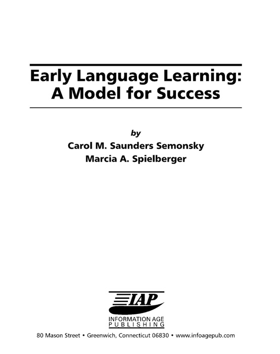 Early Language Learning