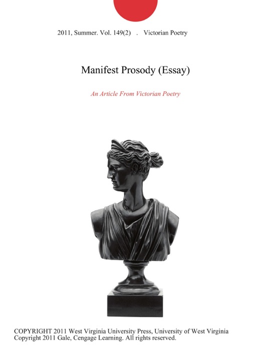 Manifest Prosody (Essay)