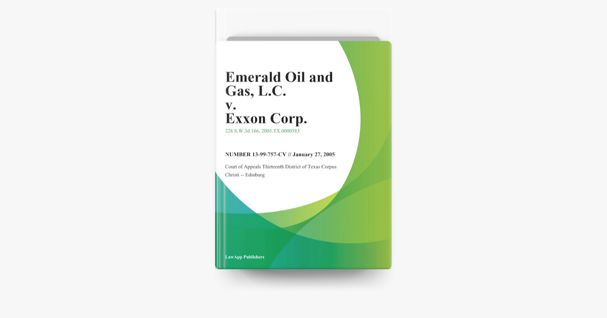 Emerald Oil And Gas L C V Exxon Corp On Apple Books