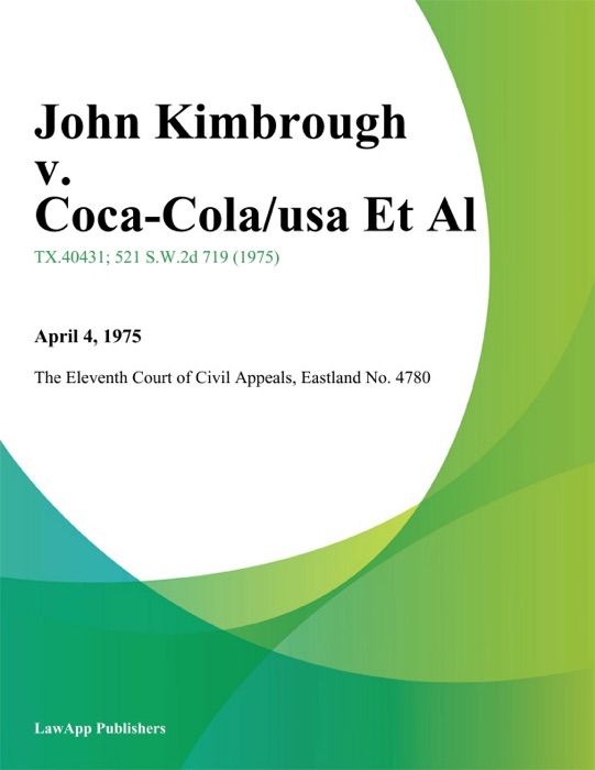 John Kimbrough v. Coca-Cola/Usa Et Al