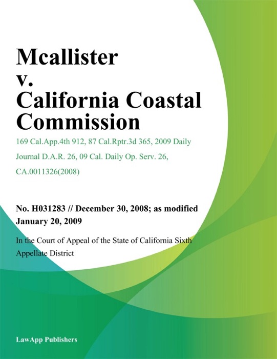 Mcallister v. California Coastal Commission