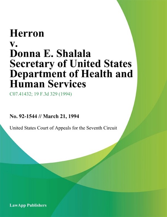 Herron v. Donna E. Shalala Secretary of United States Department of Health and Human Services