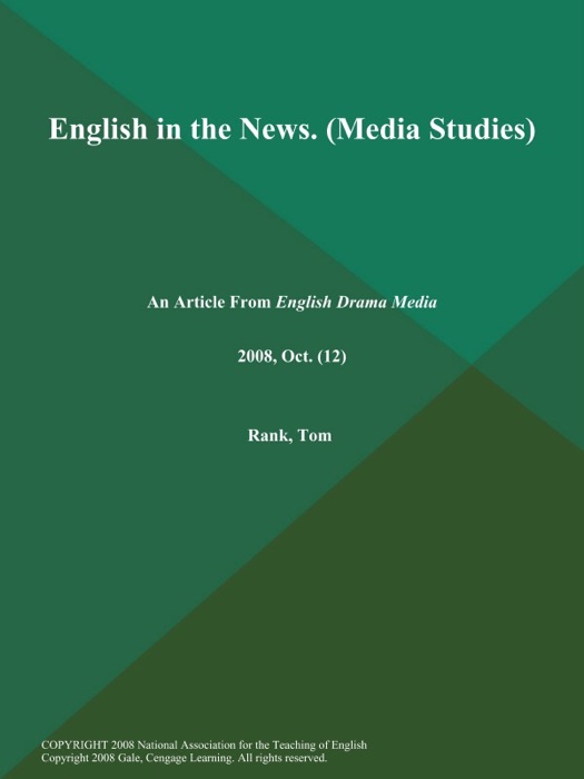 English in the News (Media Studies)