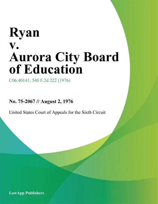 Ryan V. Aurora City Board Of Education