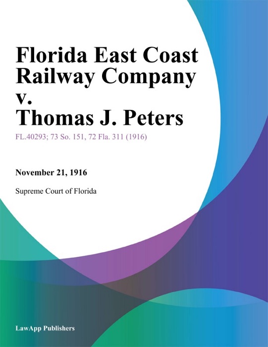 Florida East Coast Railway Company v. Thomas J. Peters