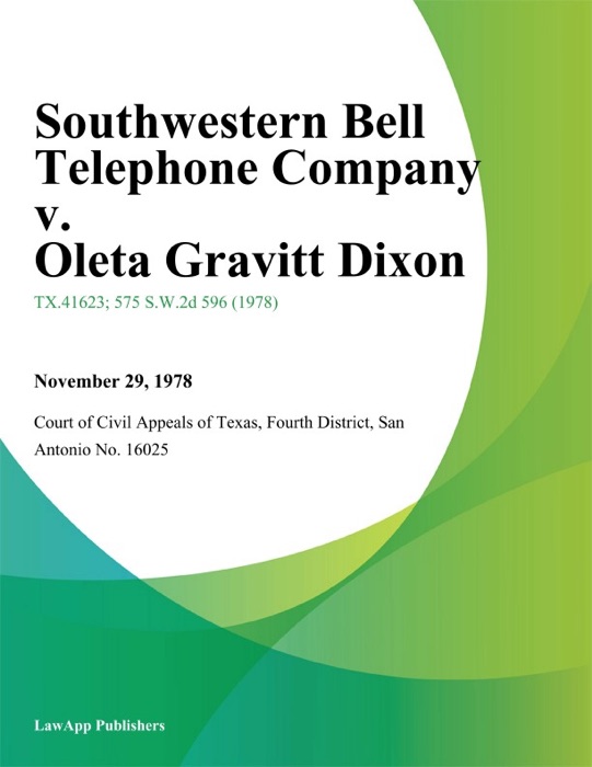 Southwestern Bell Telephone Company v. Oleta Gravitt Dixon
