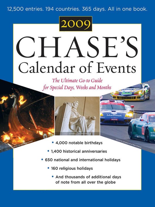 Chase's Calendar of Events 2009