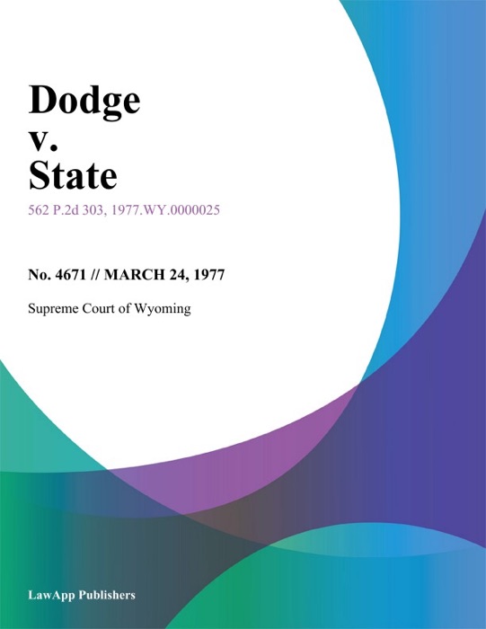 Dodge v. State