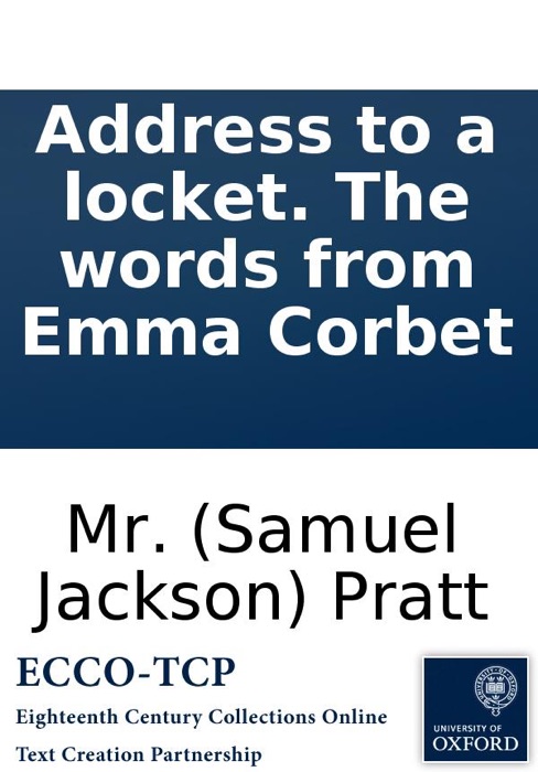 Address to a locket. The words from Emma Corbet