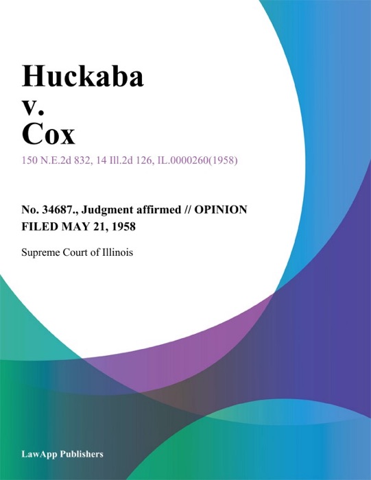 Huckaba v. Cox