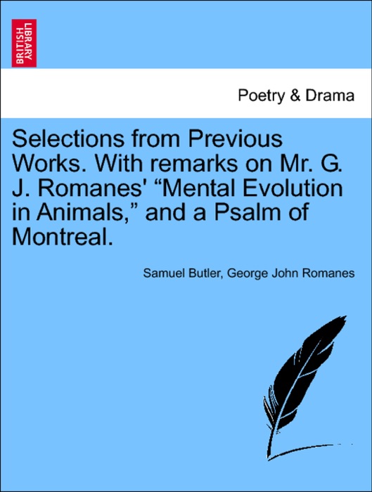 [DOWNLOAD] "Selections from Previous Works. With remarks