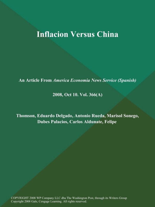 Inflacion Versus China