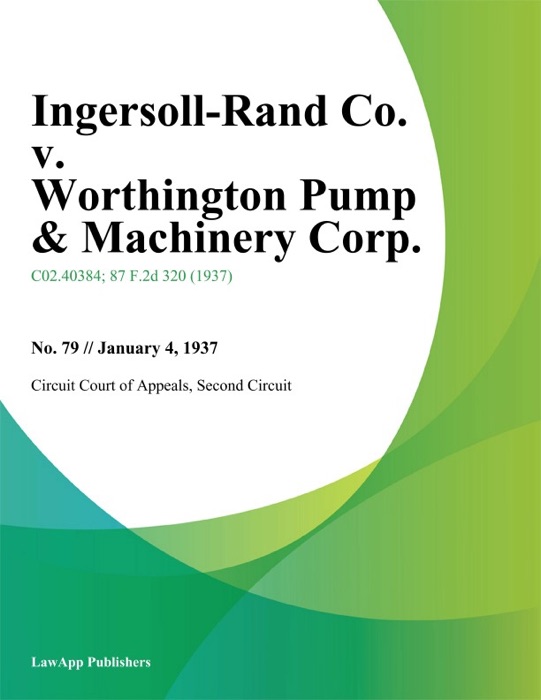 Ingersoll-Rand Co. v. Worthington Pump & Machinery Corp.