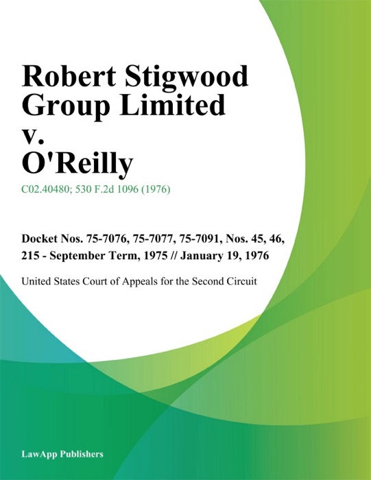 Robert Stigwood Group Limited v. O'Reilly