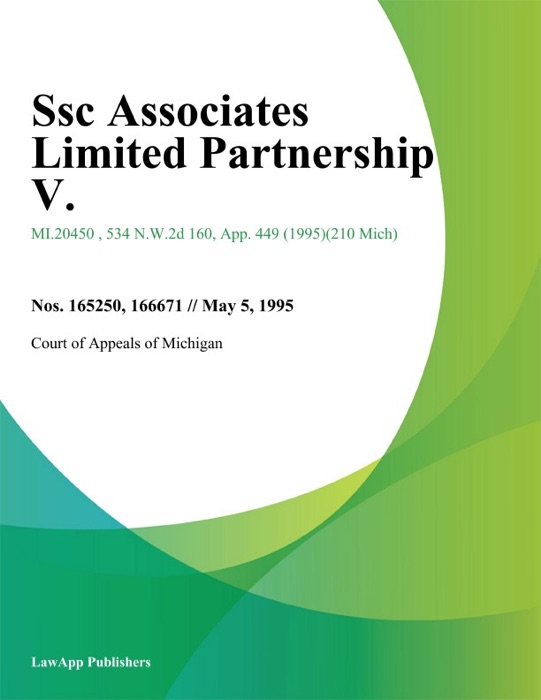 Ssc Associates Limited Partnership V.
