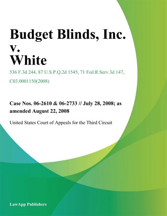 Budget Blinds, Inc. v. White