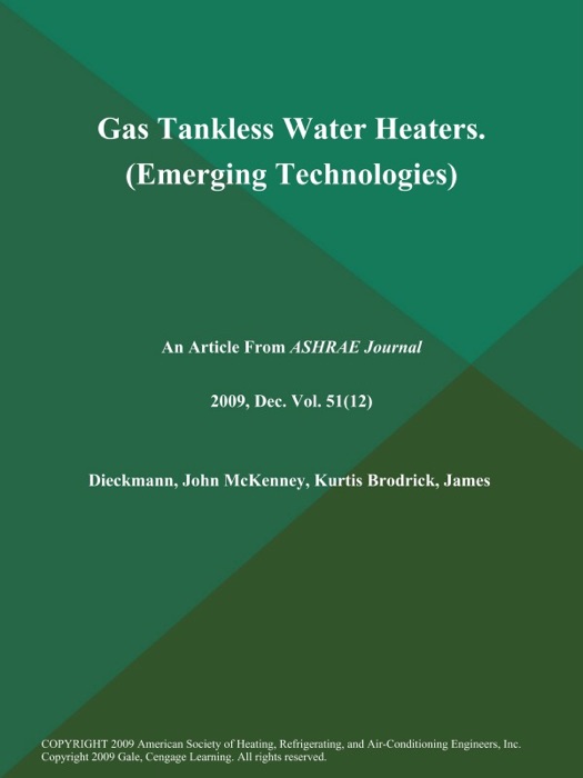 Gas Tankless Water Heaters (Emerging Technologies)