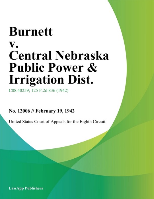 Burnett v. Central Nebraska Public Power & Irrigation Dist.