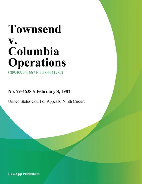 Townsend v. Columbia Operations