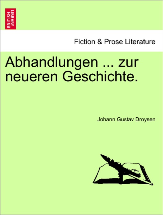 Abhandlungen ... zur neueren Geschichte.