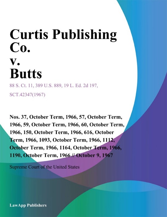 Curtis Publishing Co. v. Butts