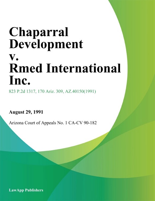 Chaparral Development V. Rmed International Inc.