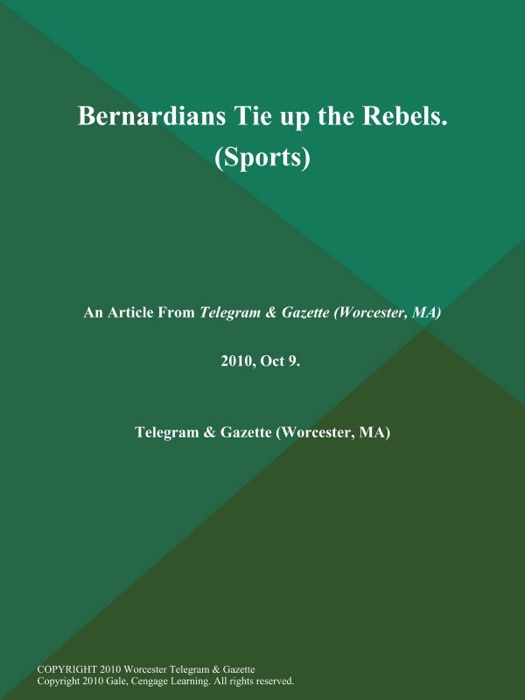 Bernardians Tie up the Rebels (Sports)