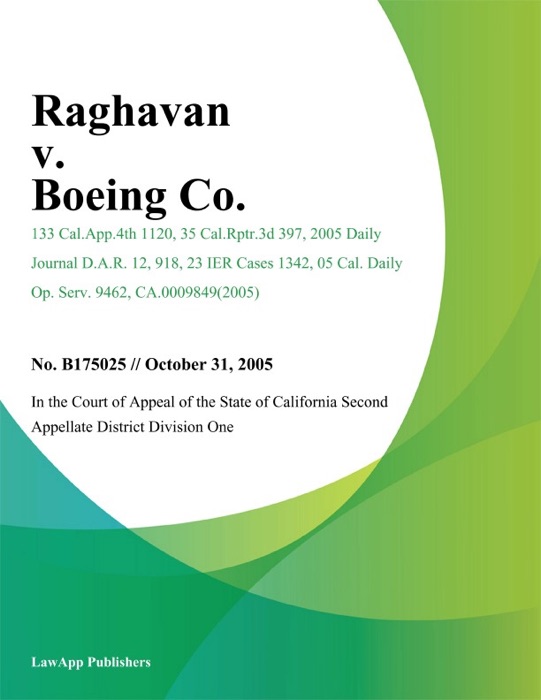 Raghavan v. Boeing Co.