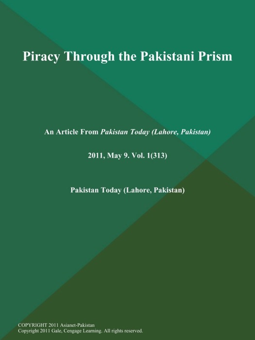 Piracy Through the Pakistani Prism