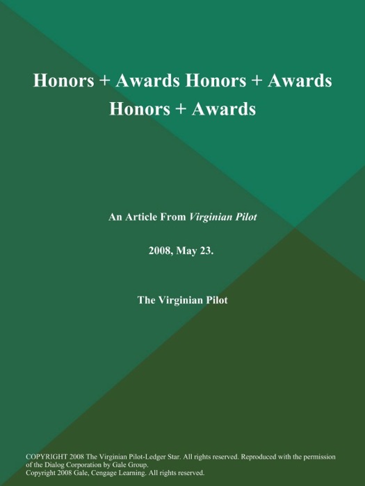 Honors + Awards Honors + Awards Honors + Awards