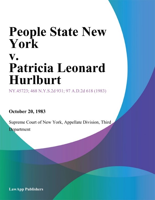 People State New York v. Patricia Leonard Hurlburt