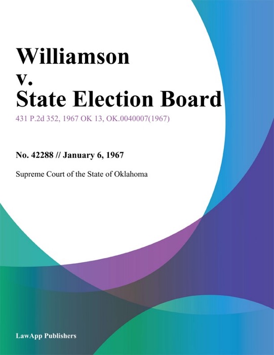 Williamson v. State Election Board