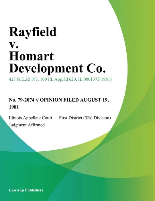 Rayfield v. Homart Development Co.