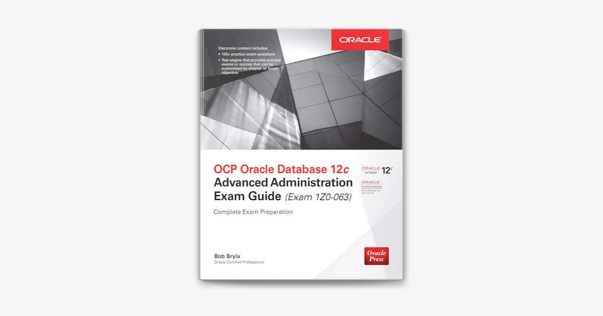 ‎OCP Oracle Database 12c Advanced Administration Exam Guide (Exam 1Z0 Sns-Brigh10