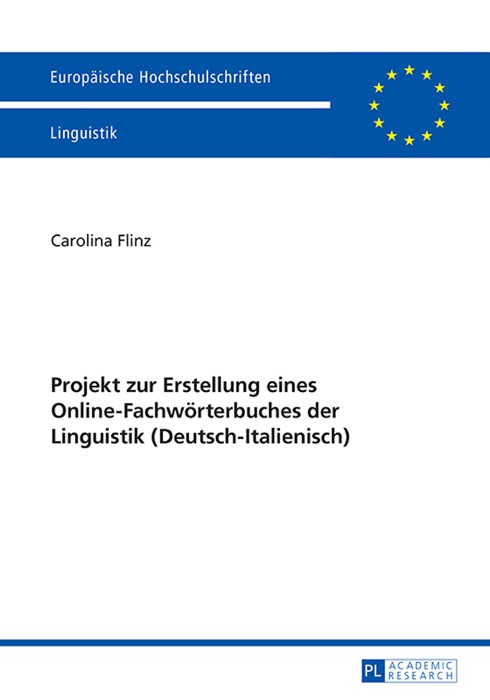 Projekt zur erstellung eines online-fachwörterbuches der linguistik (deutsch-italienisch)