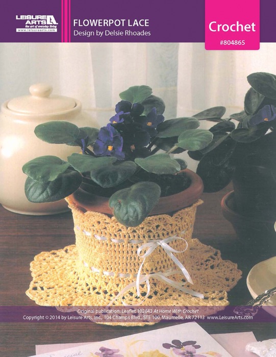 Flowerpot Lace Crochet ePattern