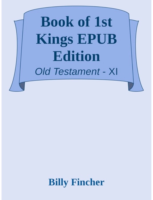 Book of 1st Kings EPUB Edition