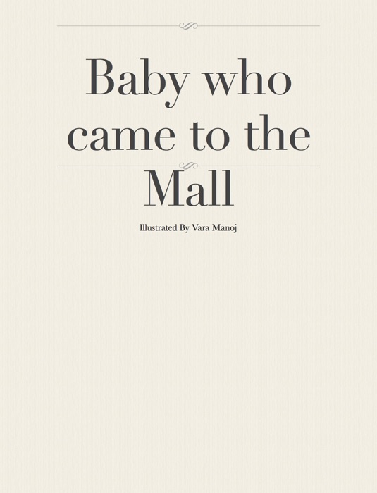 Baby who came to the Mall