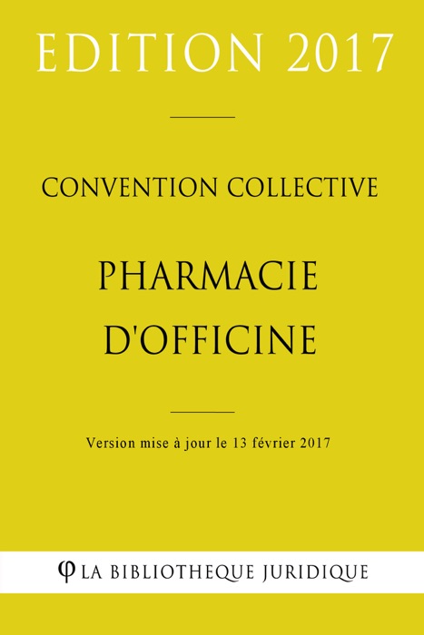 Convention collective Pharmacie d'officine