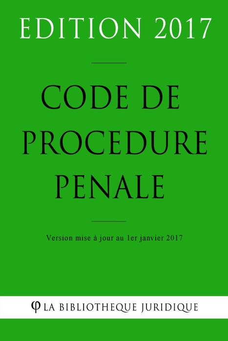 Code de procédure pénale 2017