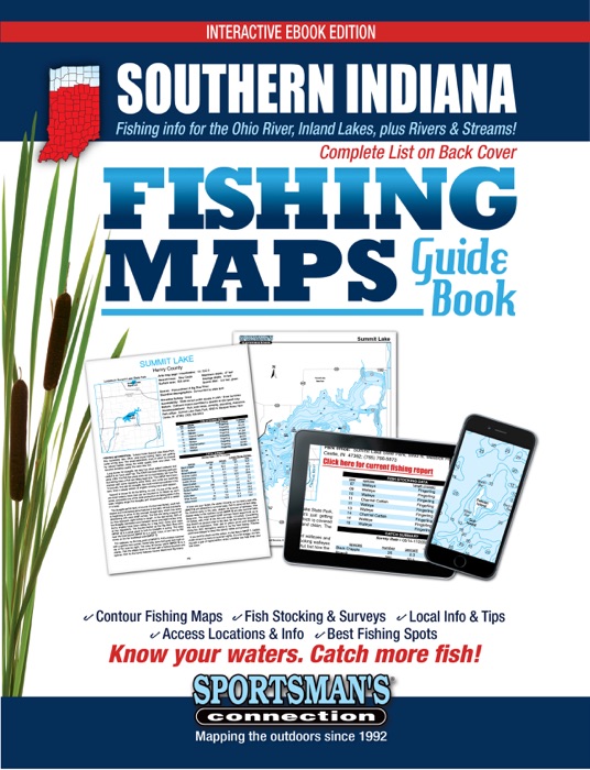 Southern Indiana Fishing Maps Guide Book