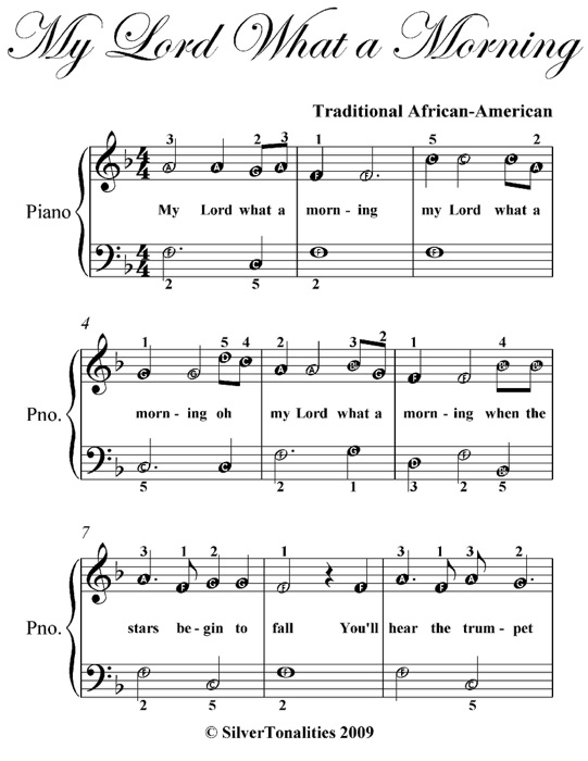 My Lord What a Morning