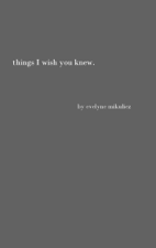 Things I Wish You Knew - Evelyne Mikulicz Cover Art