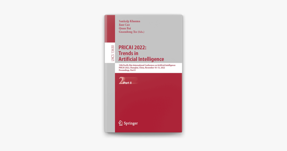 ‎PRICAI 2022 Trends in Artificial Intelligence v Apple Books