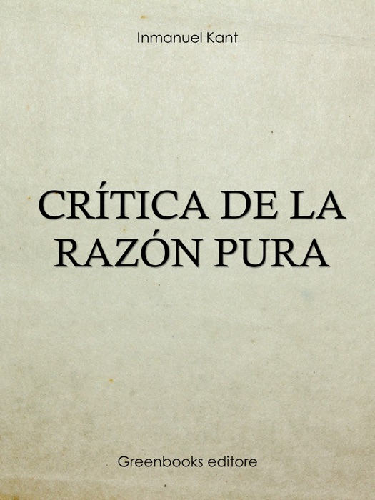 Crítica de la razón pura