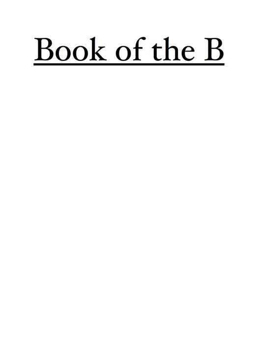 Book of the B