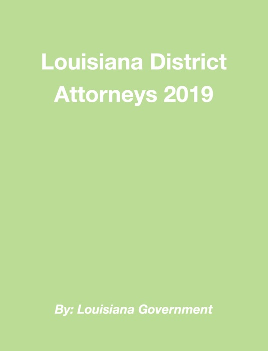 Louisiana District Attorneys 2019